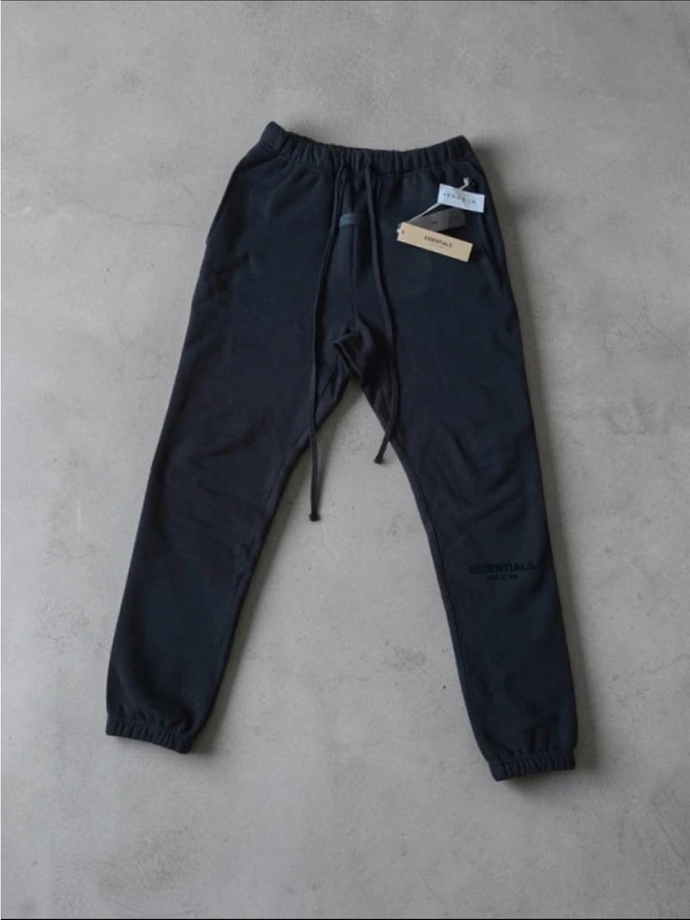 Essentials Black Pullover Hoodie and Jogger Set - Picture 3 of 3